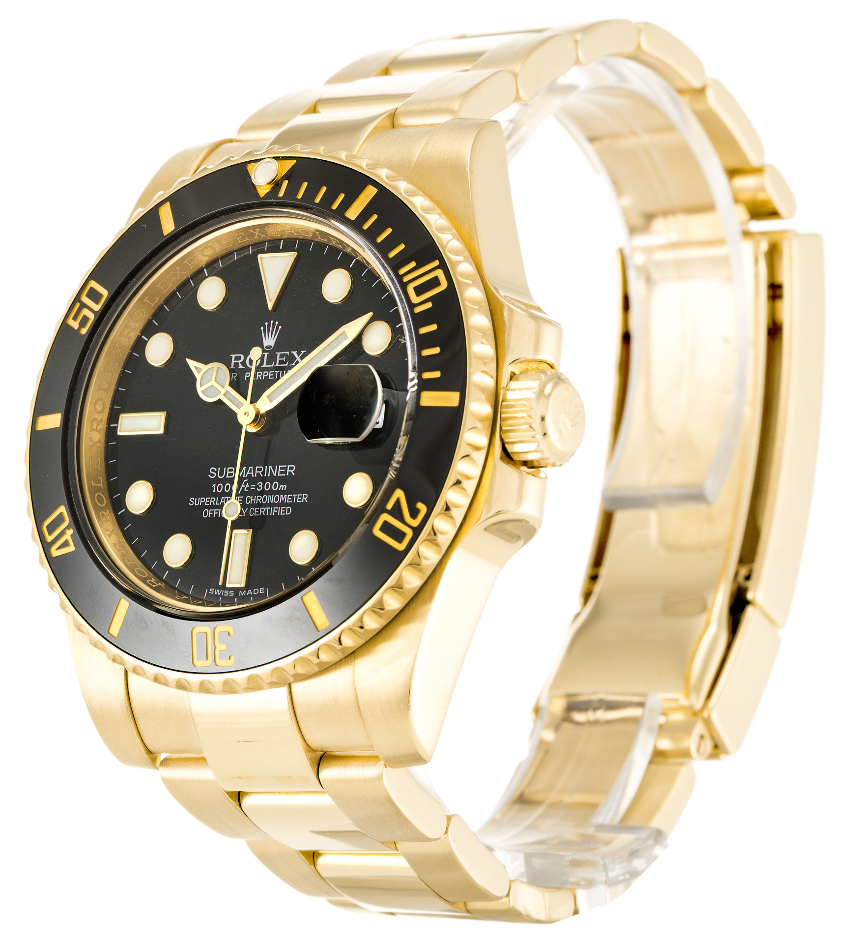 Submariner Date 116618 LV BPF Yellow Gold & Diamonds Green Dial 2836 Rolex  options --- - Best AAA Replicas