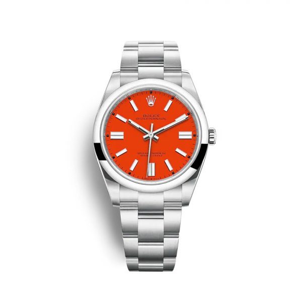 Rolex-Oyster-Perpetual-41mm-Coral-Red